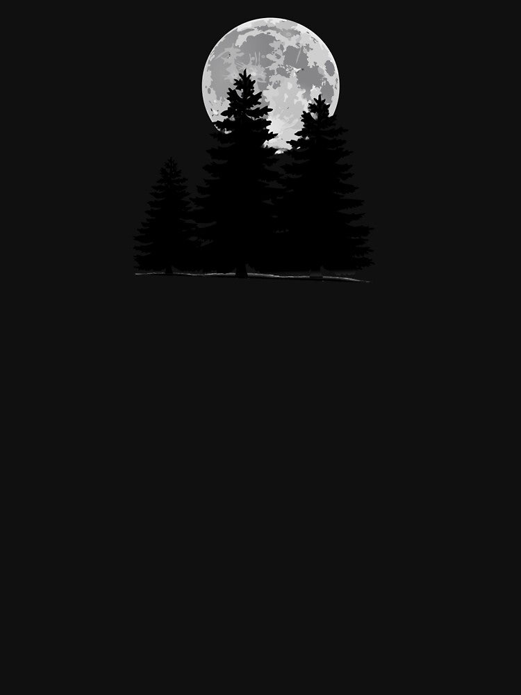 three pine trees under the moon by geekmania48