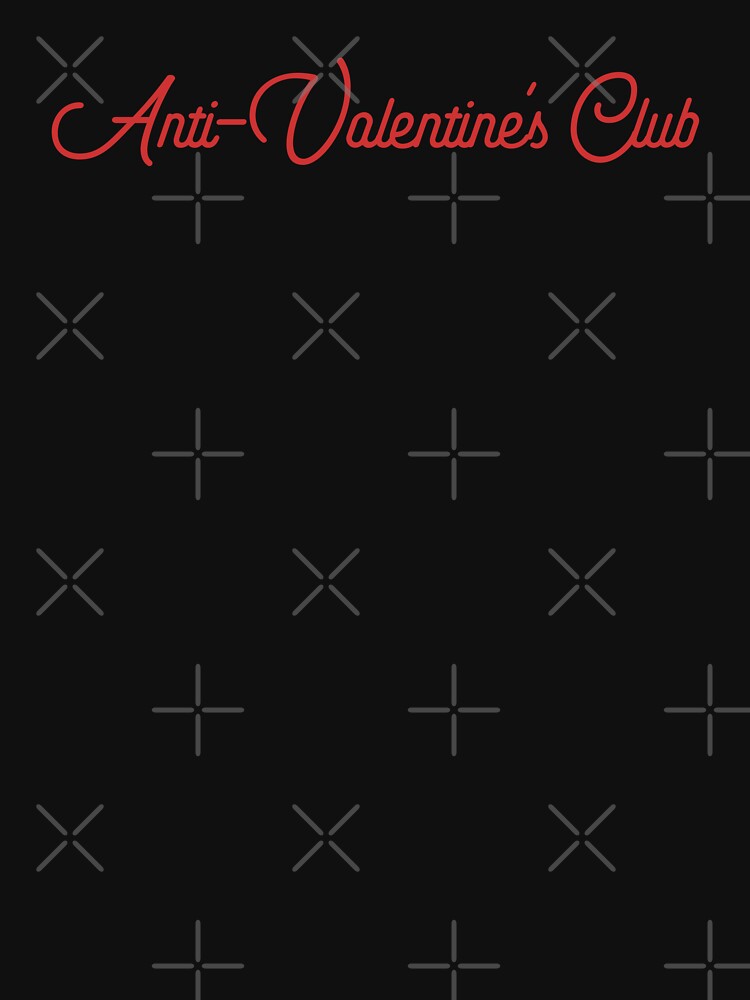 Anti-Valentine's Club - Funny Valentine's Day, Anti-Love Humor (Red Design) by Spiprinto
