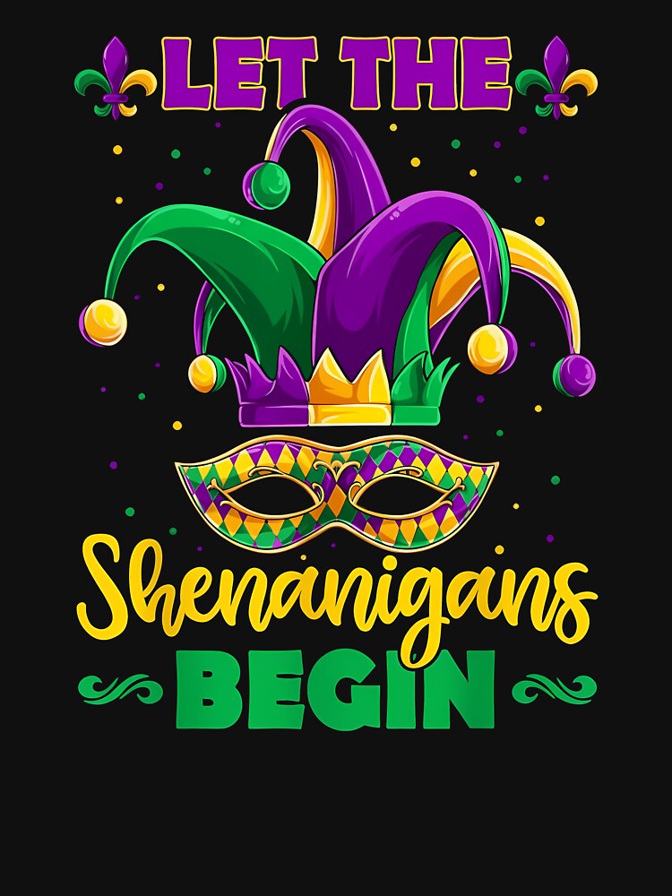 Let the Shenanigans Begin Mardi Gras Mask & Jester Festival by BernoNickel