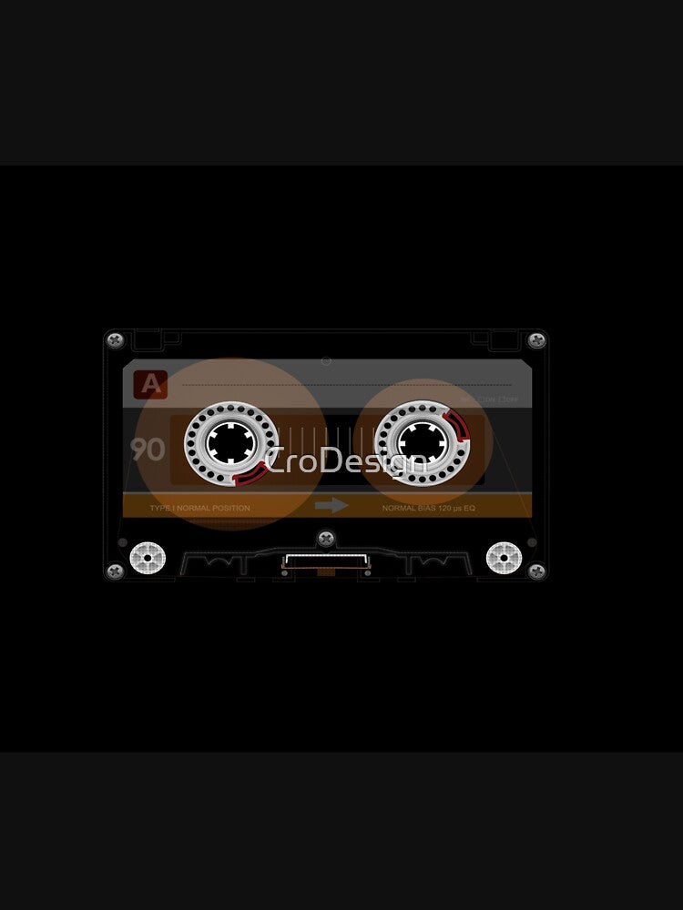 Retro Music Cassette Tape by CroDesign