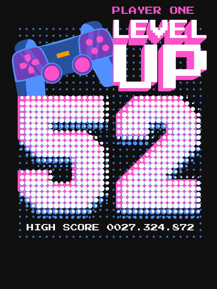 Player One Level Up 52 by patternprint1