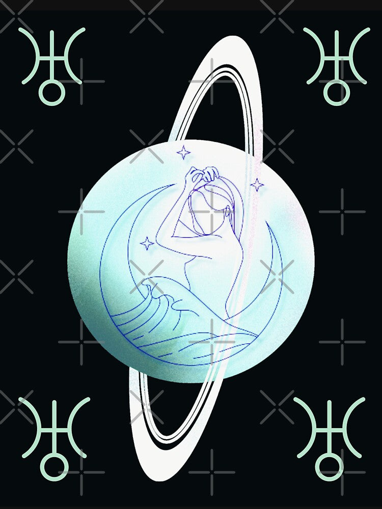 Aquarius Gifts - Aquaria - Aquarius Zodiac Sign - Symbol of the ruling star Uranus by Silva-Sol