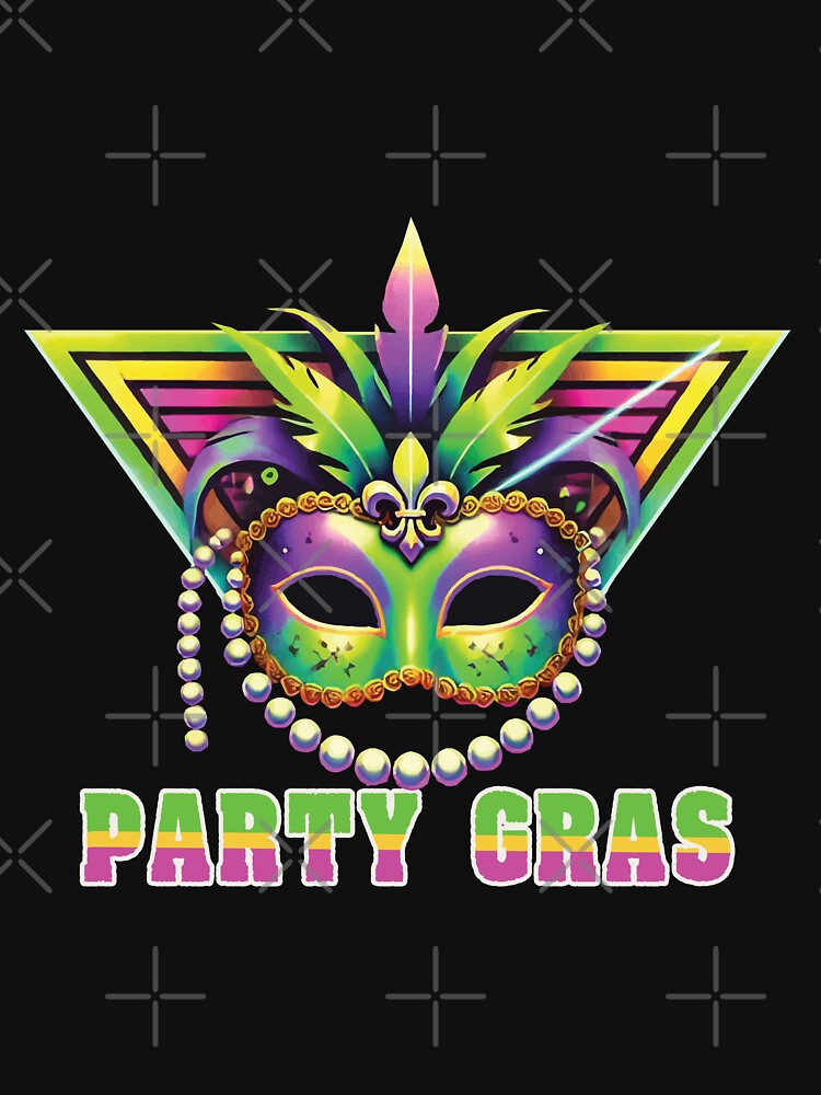 Mardi Gras Party Gras Colorful Mask by LuminOrb