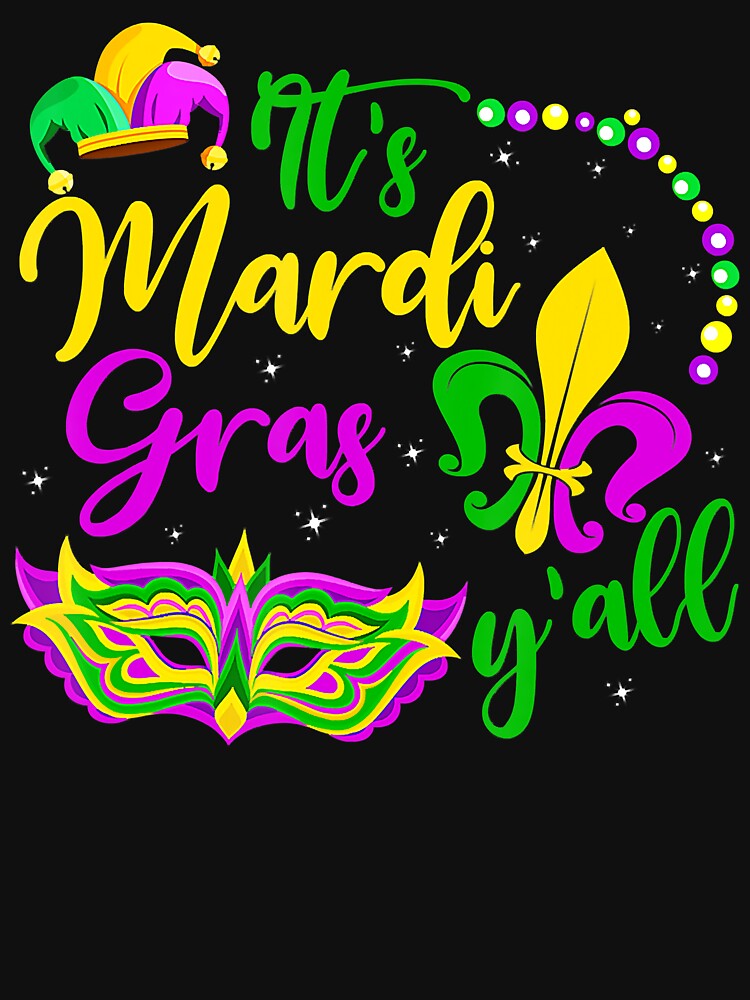 Its Mardi Gras Yall Mardi Gras Party Mask Fleur De Lys Hat by BrandyBare