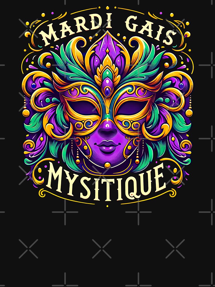 Mardi Gras Mystique Mask: Enchanting Carnival Elegance by MAPDDesigns