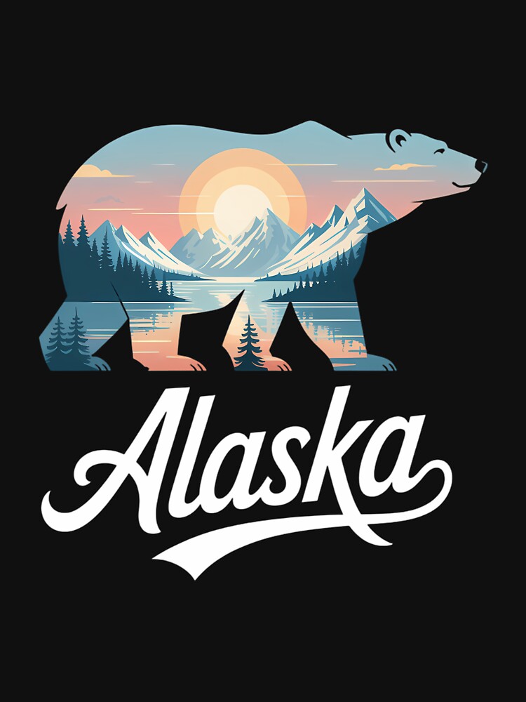 Alaska Mountains Bear Alaskan Lover Vacation Trip by Sunset4Bones