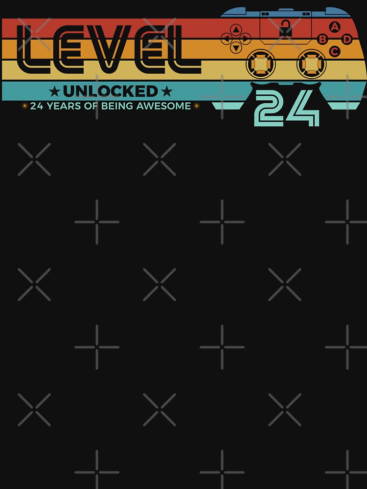 Level 24 Unlocked - 24 years old - 24th Birthday Gamer by NH2019