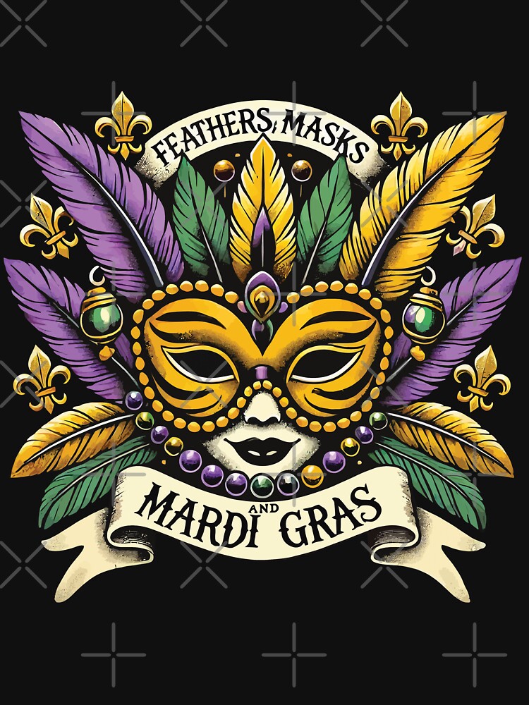 Feathers Masks Mardi Gras Celebration by LuminOrb