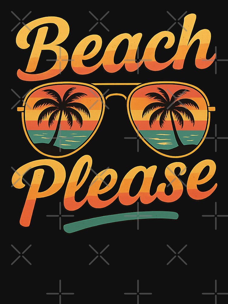 Beach Please Retro Sunglasses Summer by Adrian Kane