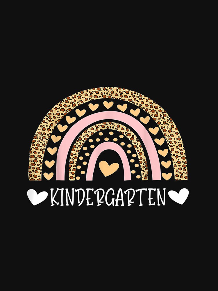 Leopard Rainbow Kindergarten Teacher, Back To School, First Day Of School, School, Back To School, Teacher by victorshopp