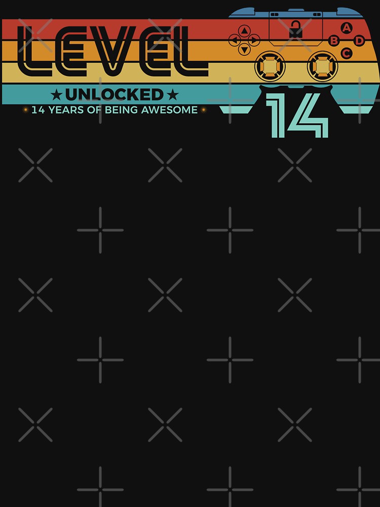 Level 14 Unlocked - 14 years old - 14th Birthday Gamer by NH2019