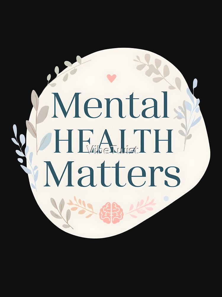 Mental Health Matters – brain art by VibeTwist
