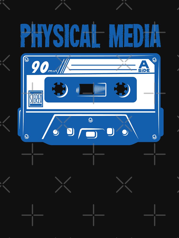 PHYSICAL MEDIA Cassette Tape Vintage Retro 80s by RandomWeird