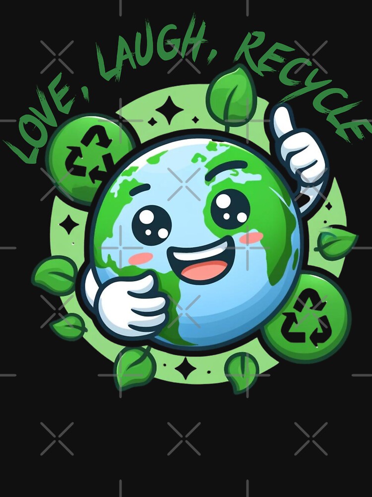 Love,Laugh,Recycle - Protect Earth - Be the Change for Our Planet by chanyawee