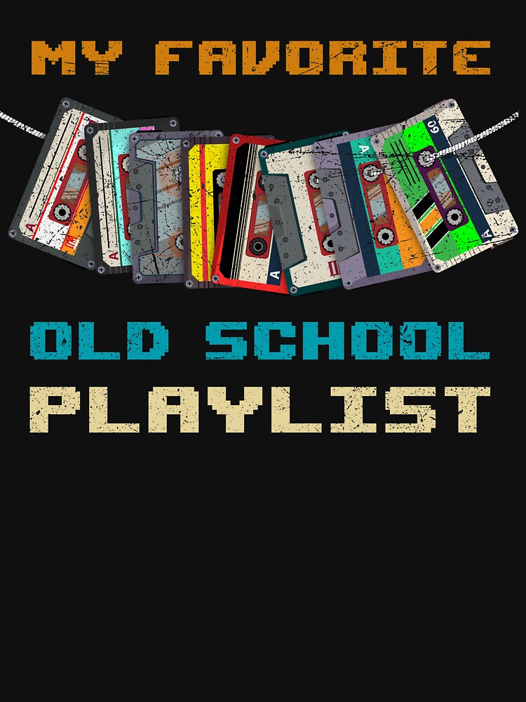 Retro Cassette Tapes 80s Favorite Old School Playlist by MintaApparel