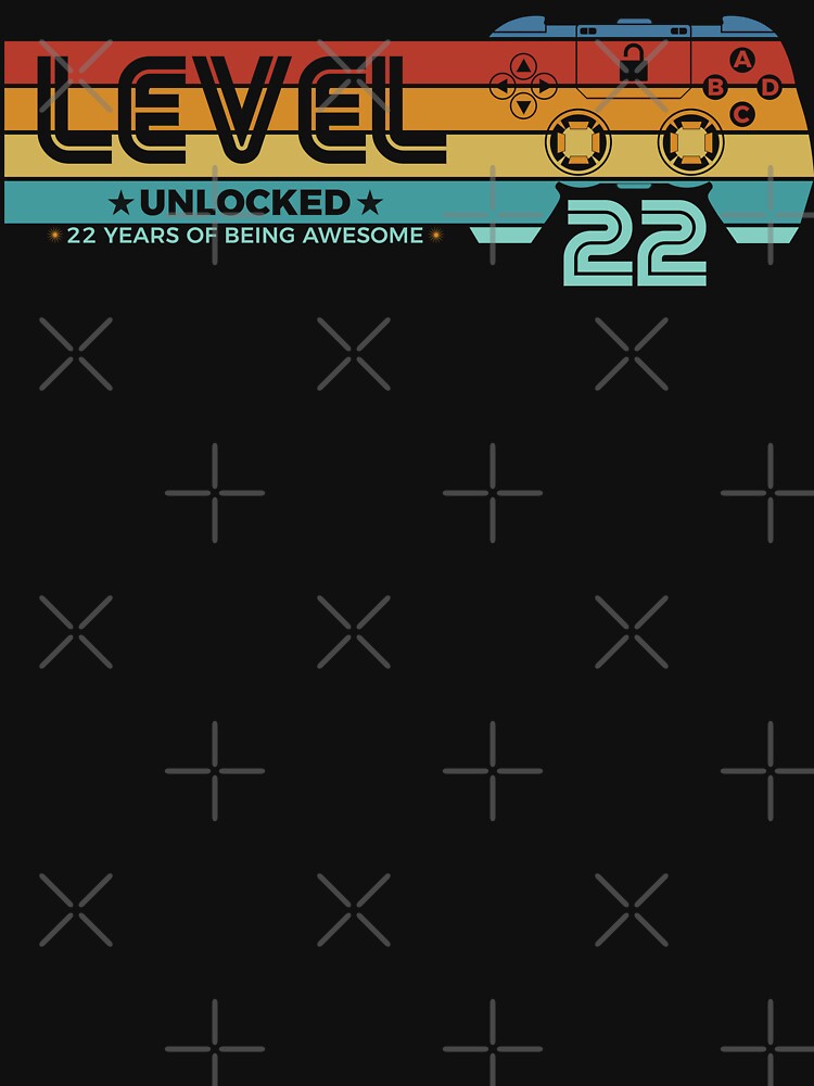 Level 22 Unlocked - 22 years old - 22nd Birthday Gamer by NH2019