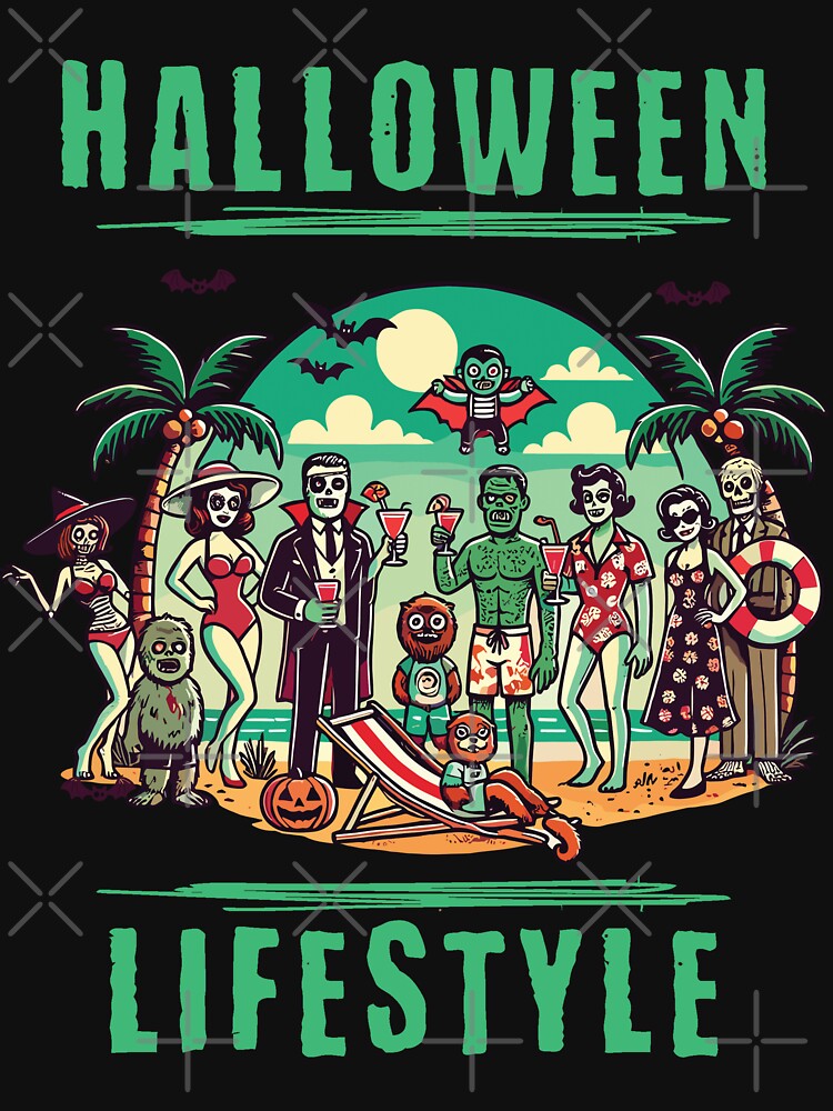 Halloween Lifestyle Beach Party Fun by LuminOrb