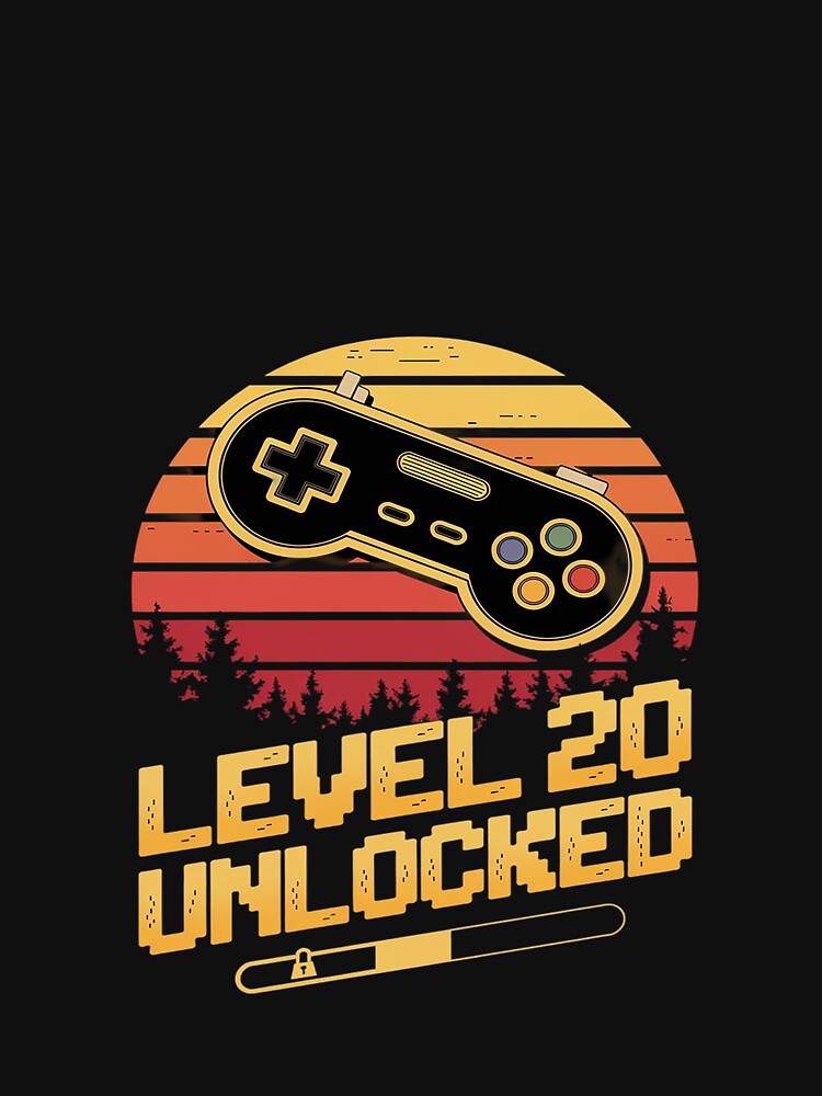 Level 20 Unlocked Video Game 20th Birthday by MarryIsMonth