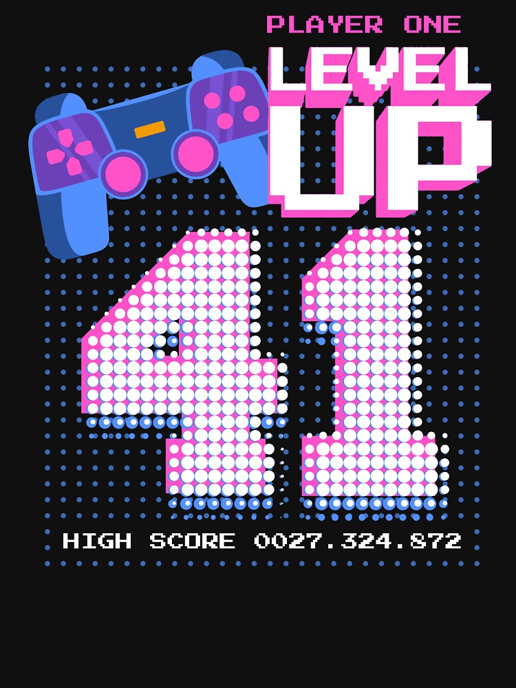 Player One Level Up 41 by patternprint1