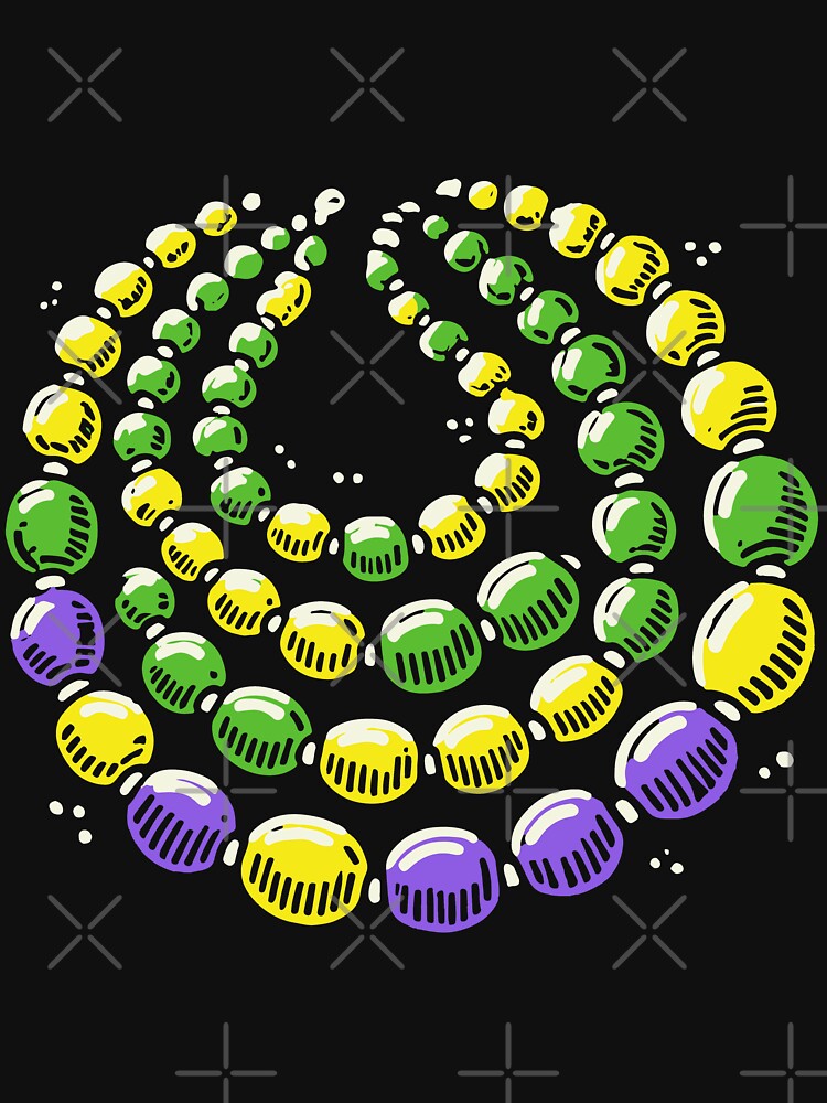 Mardi Gras Colorful Beads Celebration by LuminOrb
