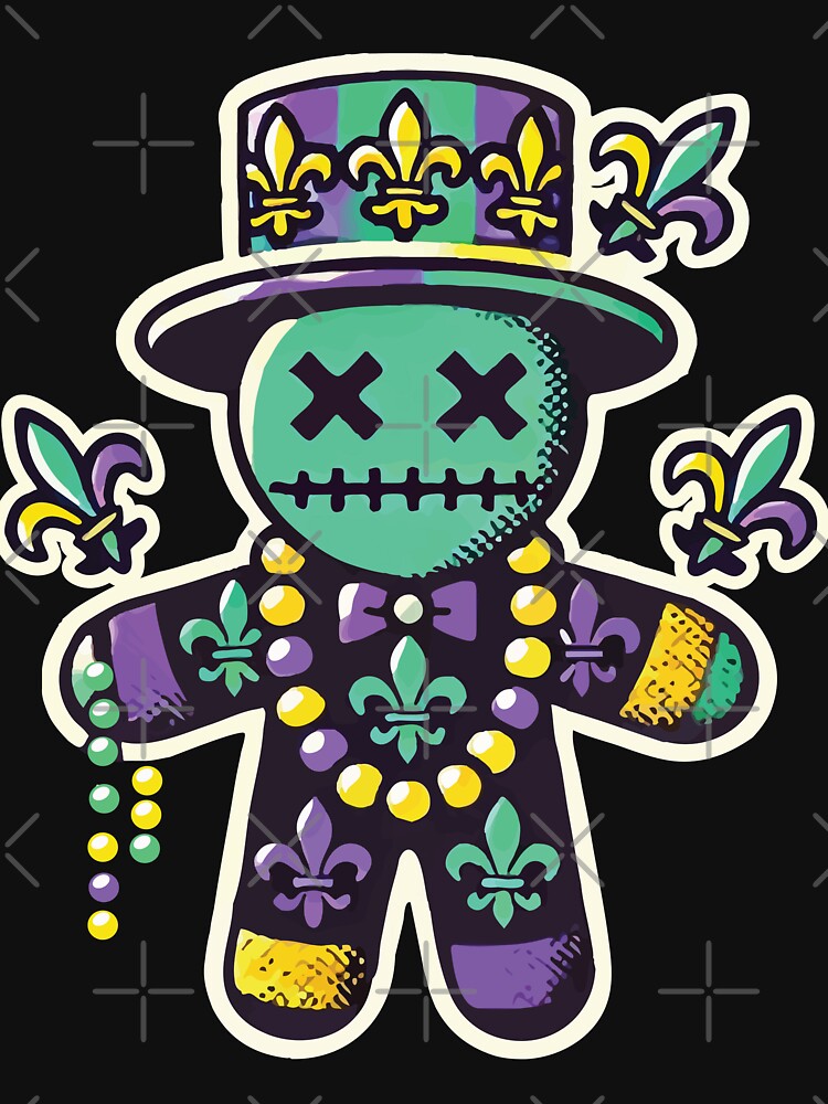 Mardi Gras Voodoo Doll Fleur De Lis by LuminOrb