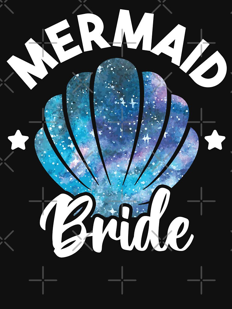 Cute Mermaid Bride Seashell Matching Mermaid Squad Party by MintedFresh