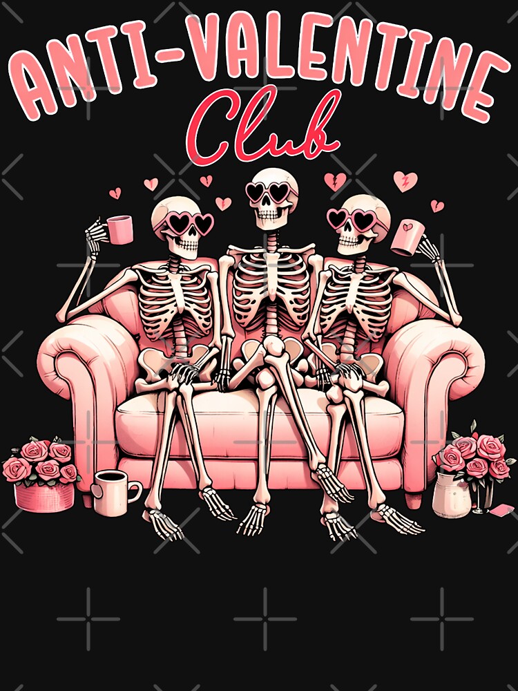 Anti Valentine Club Funny Valentine's by Starry Night Creative Art