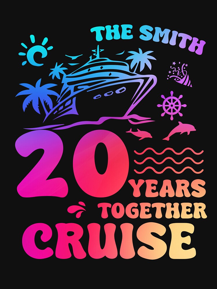 The Smith 20 Years Together Cruise Shirt, 20th Anniversary Cruise Shirt, Cruise Couples Gift, Cruise Anniversary Gift, Cruise Shirts by luuluu25