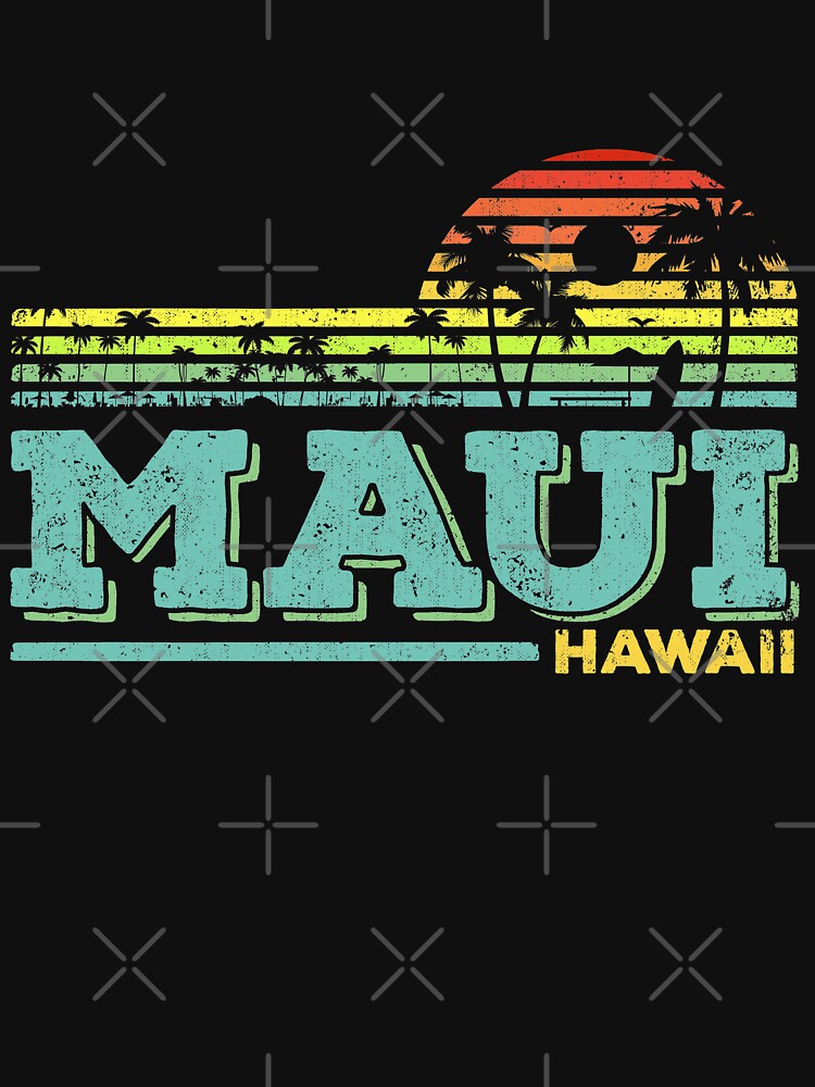 Maui Hawaii Aloha Hawaiian Islands, Classic Vintage Style by Crazy Trendy Designs