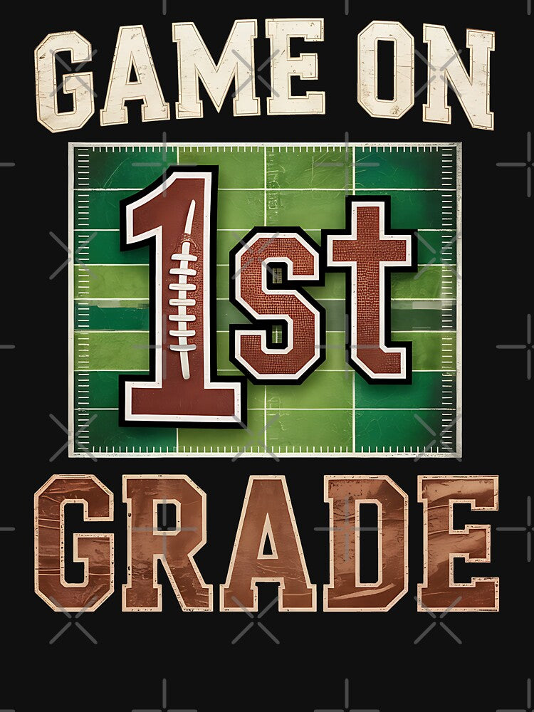 1st Grade Boys Football Back to School Game On First Grade by BakeryDozen