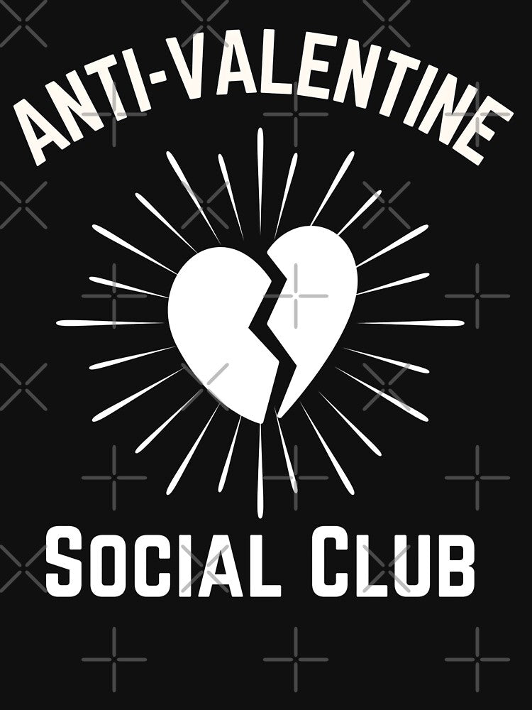 Anti-Valentine's Day Toxic Love Club Funny Valentines Day by Thread&Fable