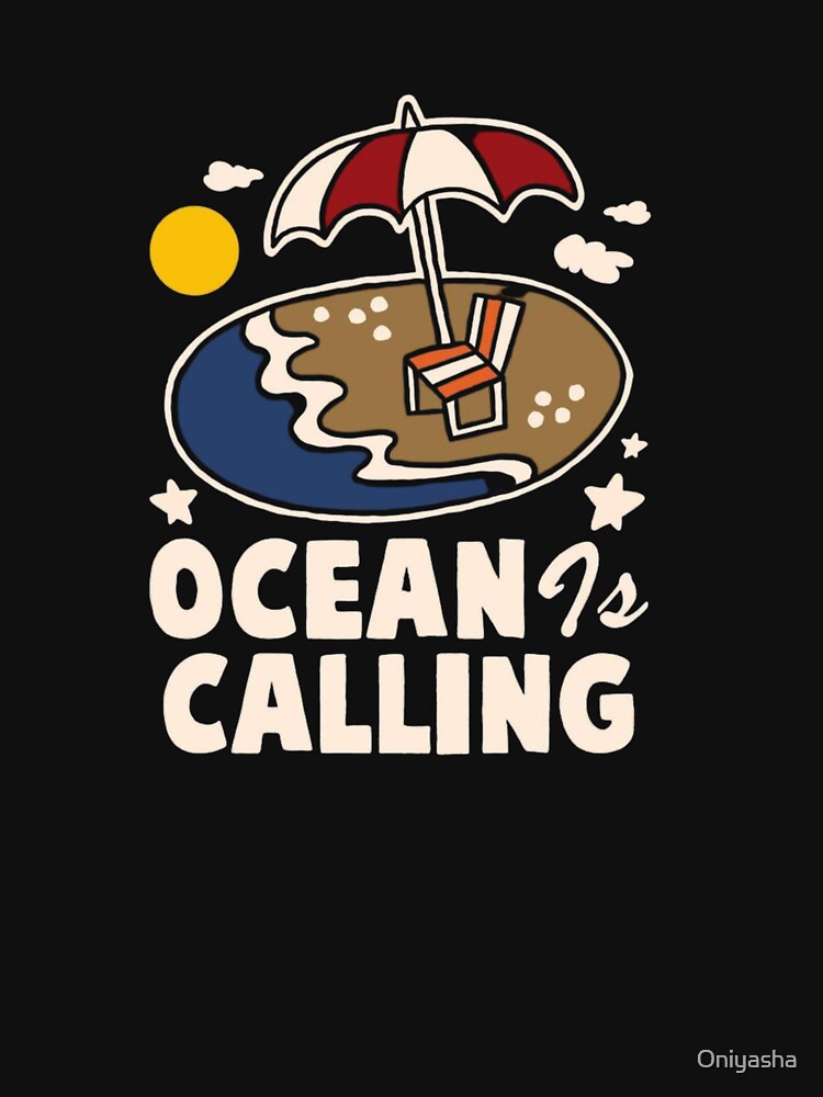 Ocean Calling Beach Chair by Oniyasha