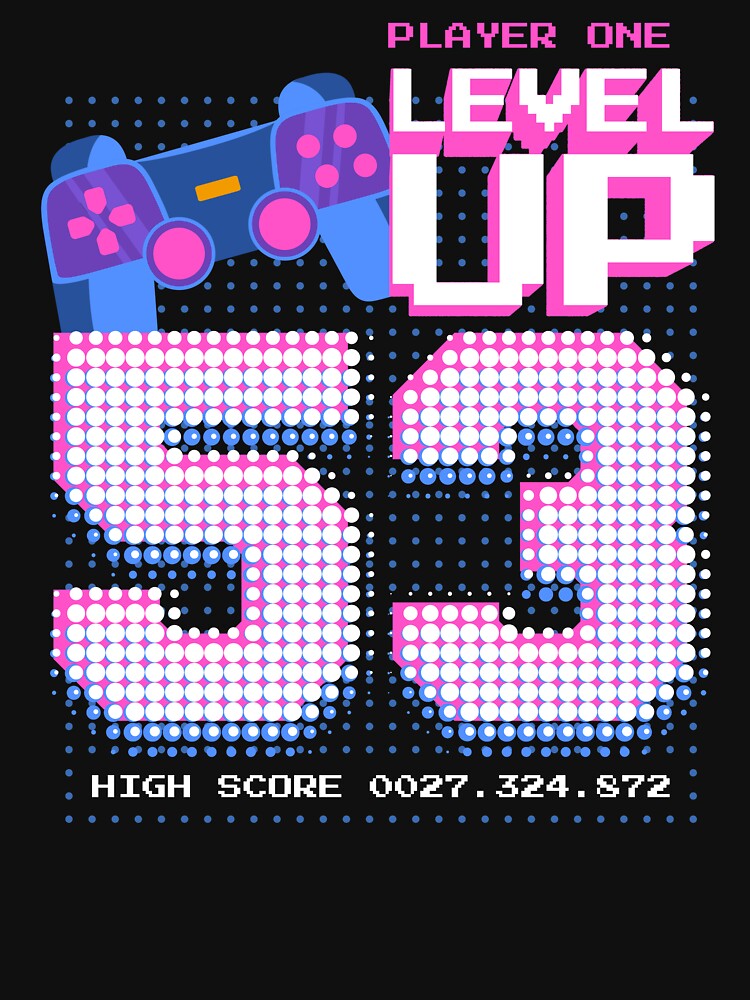 Player One Level Up 53 by patternprint1