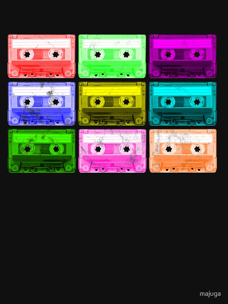 80s Retro Music Cassette Tape Mixtape Vintage 1980 by majuga