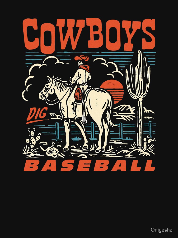 Cowboy Desert Baseball Scene by Oniyasha