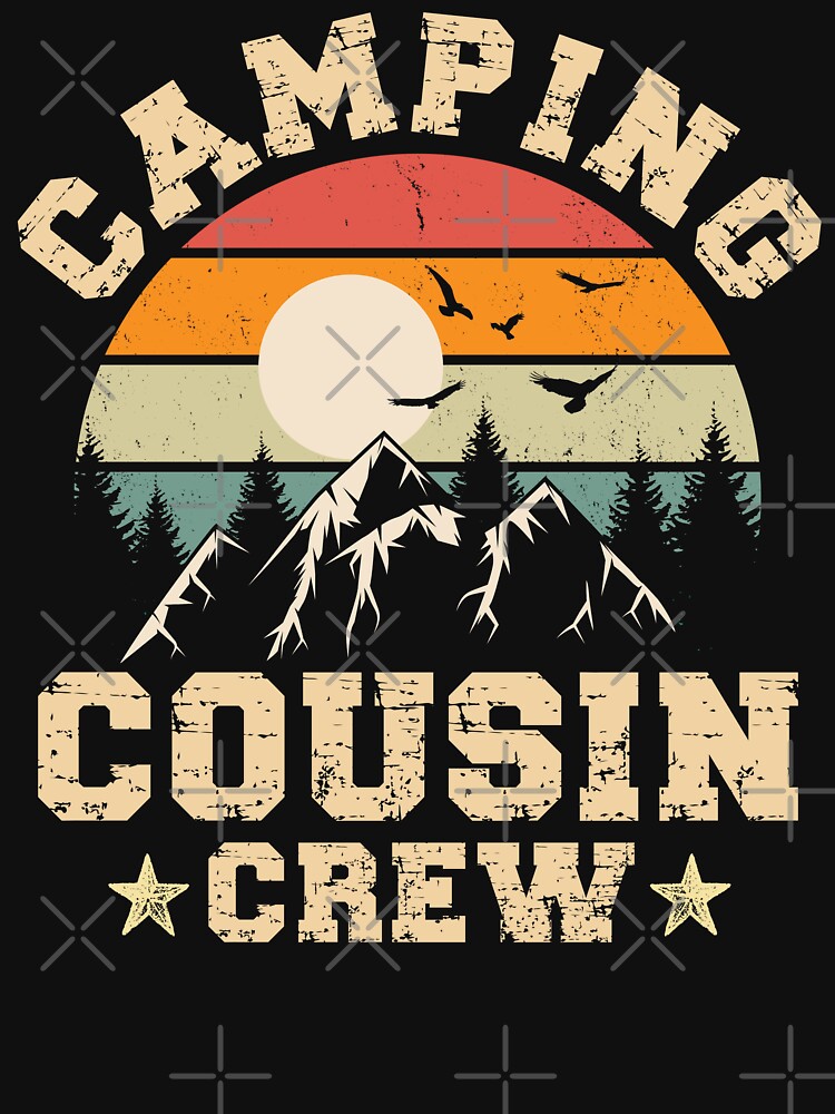 Vintage Family Matching Camping Cousin Crew - Camping Squad by ohmier