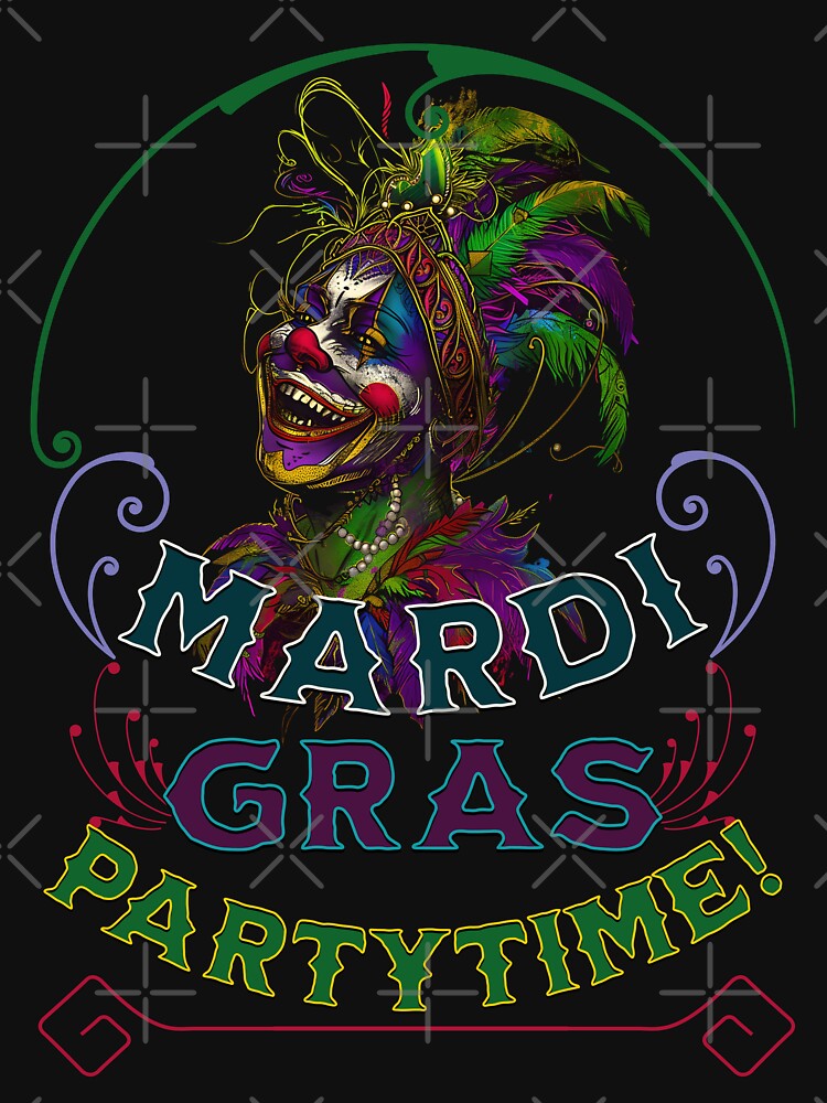 Mardi Gras Clown Face Party Time by ZeptepiTrends