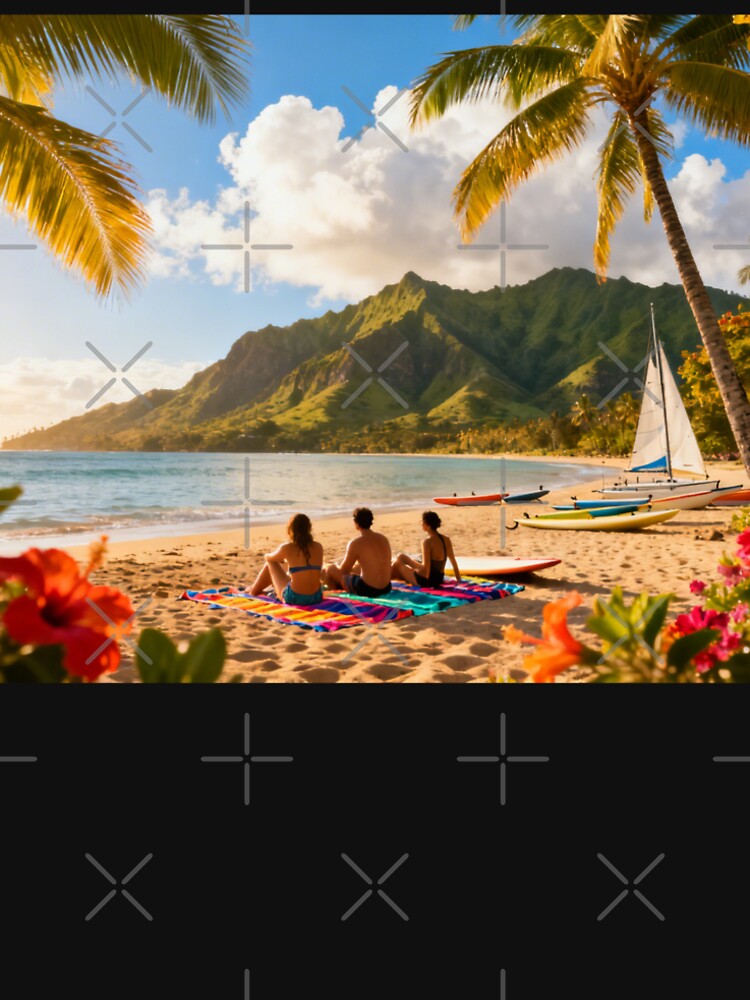 Tropical Paradise Wall Art, Hawaii Beach Landscape Collection by BlareBlare