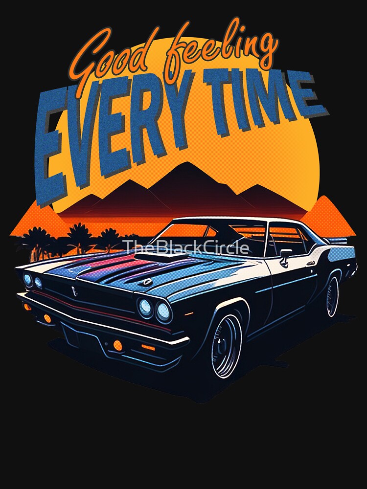 Good feeling ,Vintage car ,Sunset ,Miami 80s by TheBlackCircle