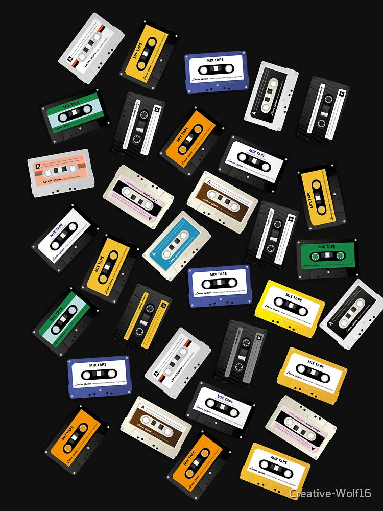 80's audio cassette tapes by Creative-Wolf16