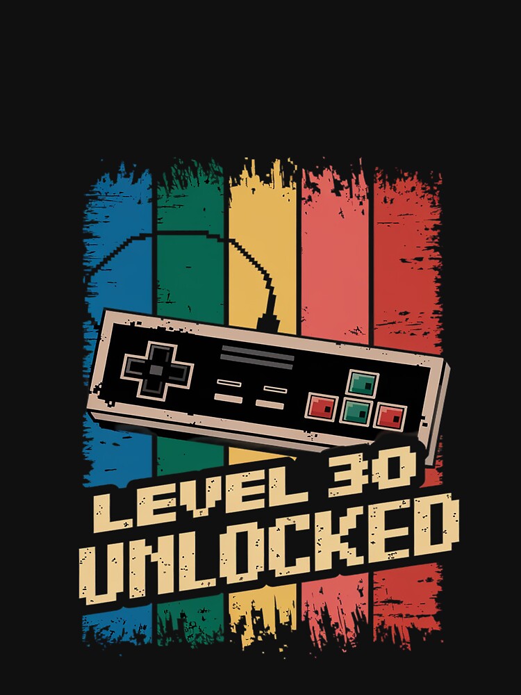 Level 30 Unlocked Video Gamer 30th Birthday by MarryIsMonth