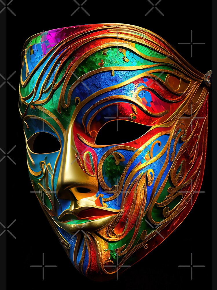 Rainbow Carnival Mask by OccultDreams