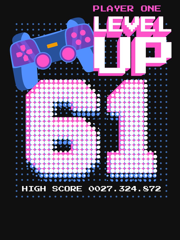 Player One Level Up 61 by patternprint1