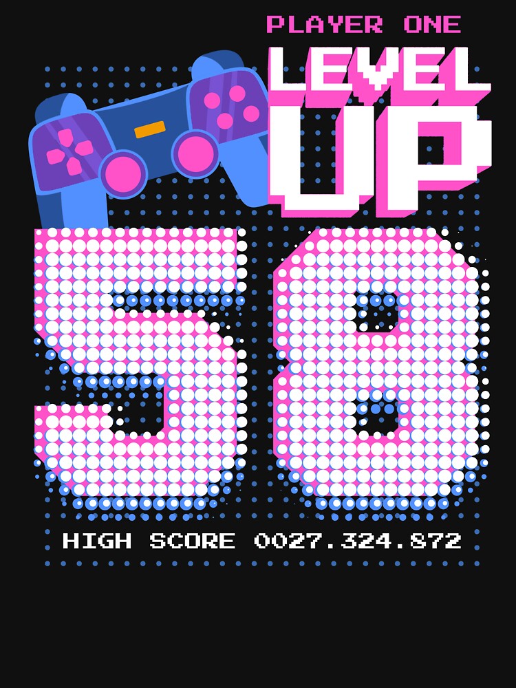 Player One Level Up 58 by patternprint1