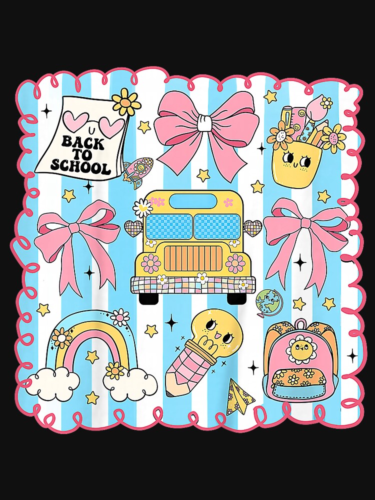 Back To School Coquette Bow Pre-K Kindergarten by melodycook