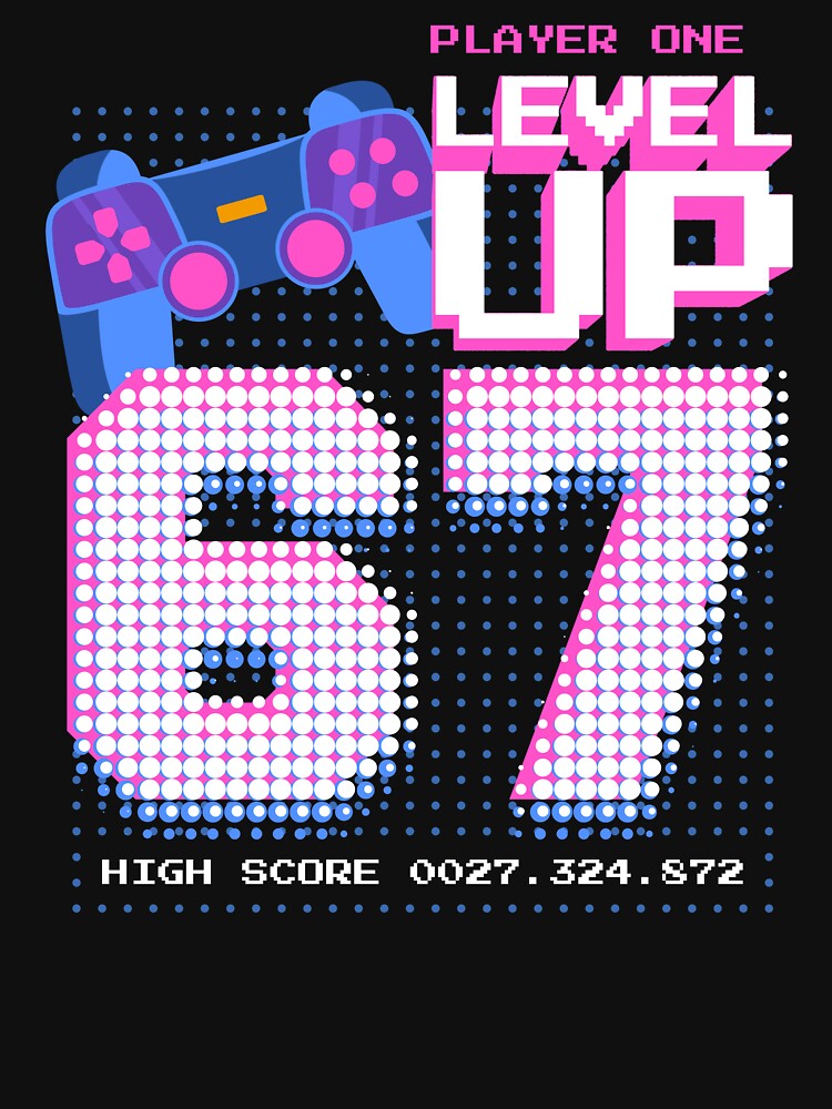 Player One Level Up 67 by patternprint1