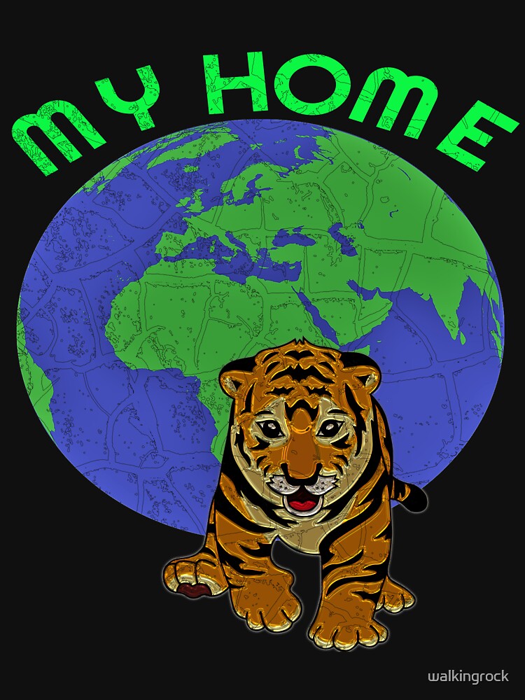 Earth Day Tiger Wildlife Gift Tshirt And Gifts by walkingrock
