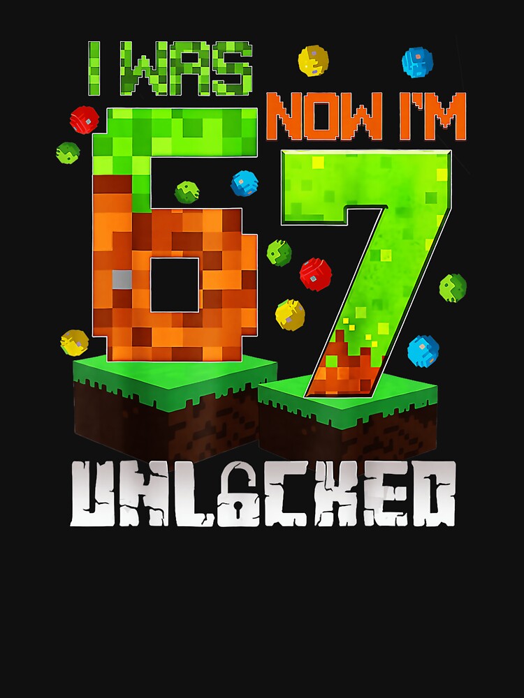Level 67 Unlocked Funny Pixel Gaming Joke with Retro Style by FGTV2021