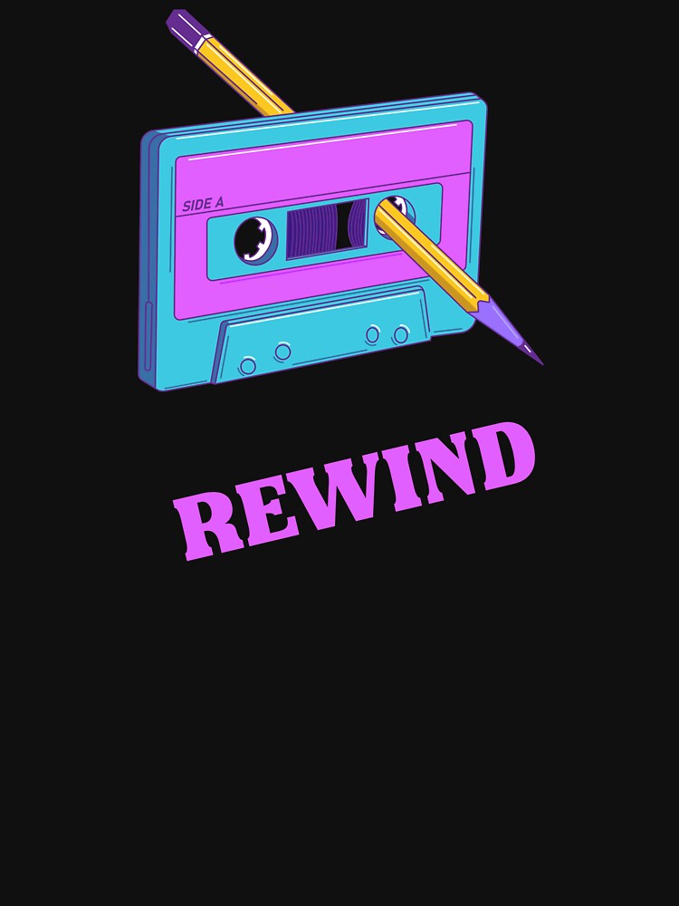 RETRO CASSETTE TAPE Rewind by JusTiceT-shirts