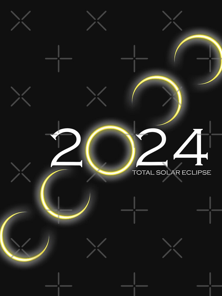 Total Solar Eclipse 2024 Sun Moon Phases Space Celestial by bosgrmarjopp95